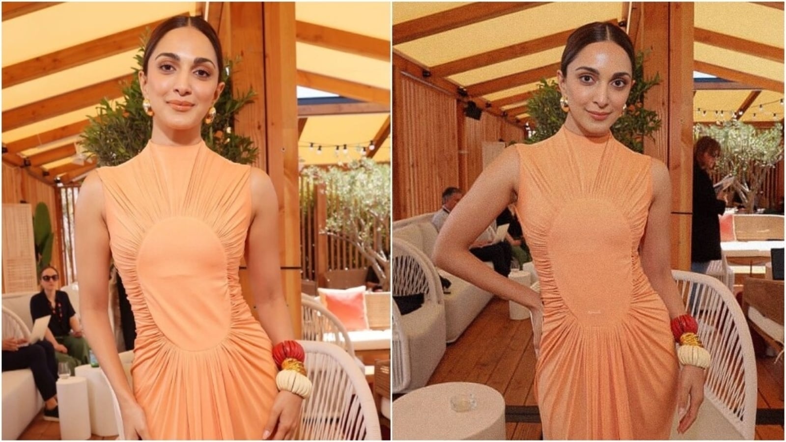 Kiara Advani wears orange ruched dress for her second look at Cannes Film Festival; fans say ‘Still better than most’